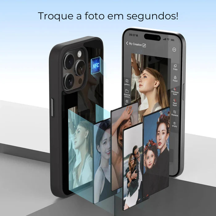 Capinha Mágica para iPhone - Personalização e Proteção 2 em 1