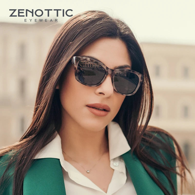 ZENOTTIC Butterfly Women Oversized Polarized Sunglasses Vintage Shades UV Protection Retro Cat Eye Ladies Sun Glasses ZS2206