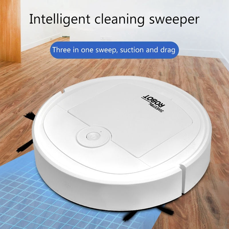 Robotic Vacuum Intelligent Low Noise Floor Sweeper Dust Catcher Carpet Cleaner - loja express criativo