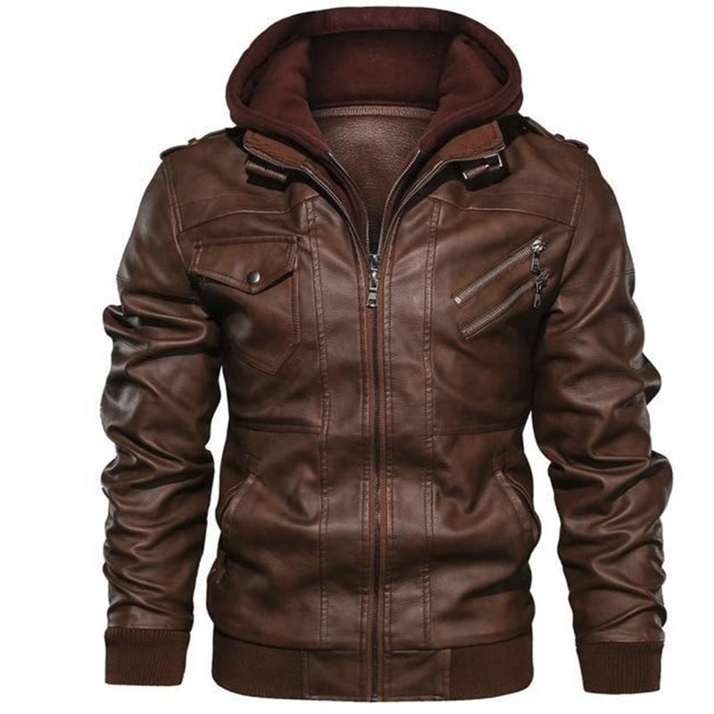 Jaqueta Masculina de Couro Legítimo