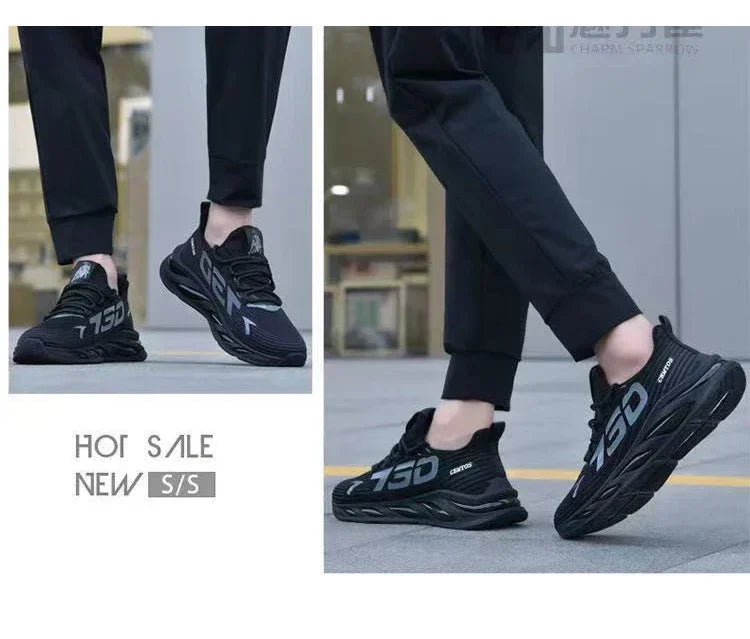 Shoes for Men Casual Slip on Fashion Sneakers Breathable Running Shoes Outdoor Walking Training Tennis Shoes