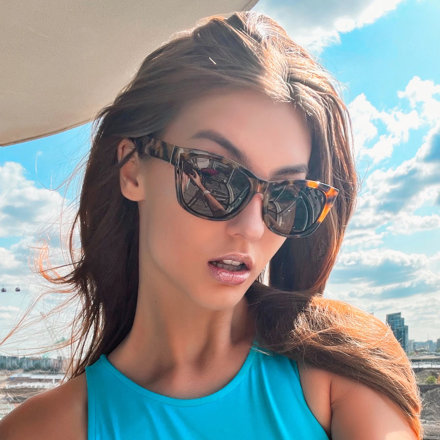 ZENOTTIC Butterfly Women Oversized Polarized Sunglasses Vintage Shades UV Protection Retro Cat Eye Ladies Sun Glasses ZS2206