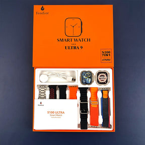 SmartWatch Serie 9 Ultra + 7 Pulseiras + Case Grátis - loja express criativo