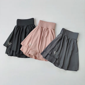 Sports skirt fake two-piece running skirt womensummer quick drying hip covering light proof breathable tennis Yoga skirt pants