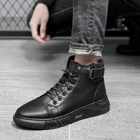 Bota de Couro Masculino Black In Motion - loja express criativo