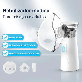 Inalador Nebulizador - Portátil e Ultra Silencioso - loja express criativo