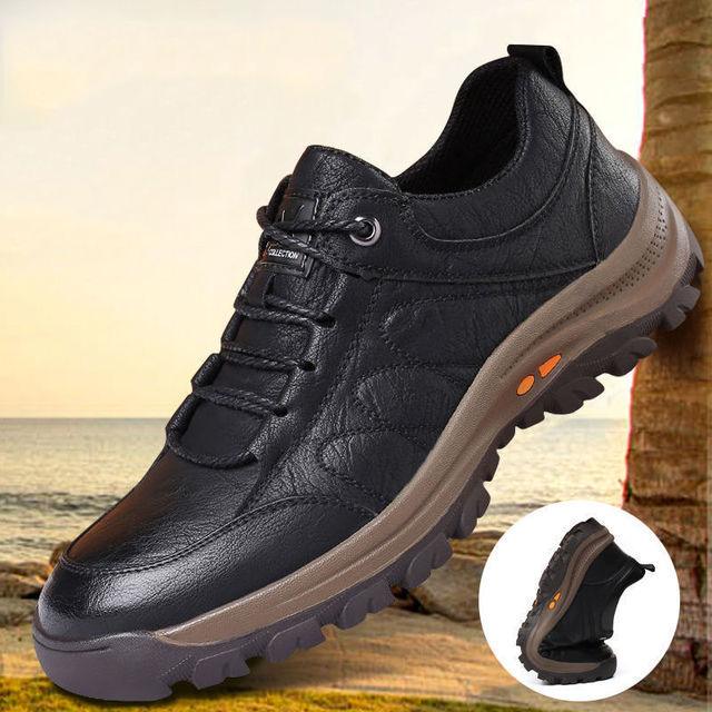 Winter Shoes for Men 2022 Leather Warm Thick Sole Shoes Safety Wear-Resistant Outdoor Sports Mens Casual Shoes Zapatillas Hombre - loja express criativo