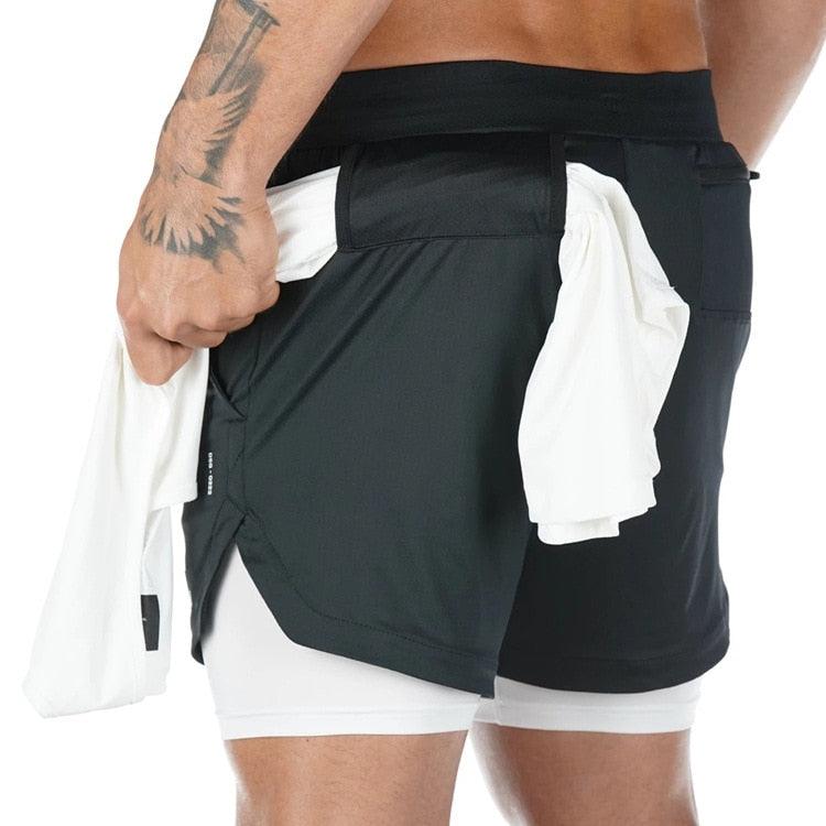 Shorts Masculino 2 em 1- Compre 1 Leve 2 - loja express criativo